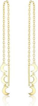 Produktbild JVD - Long gold-plated earrings Moon SVLE0701S75GO03 (Gold)