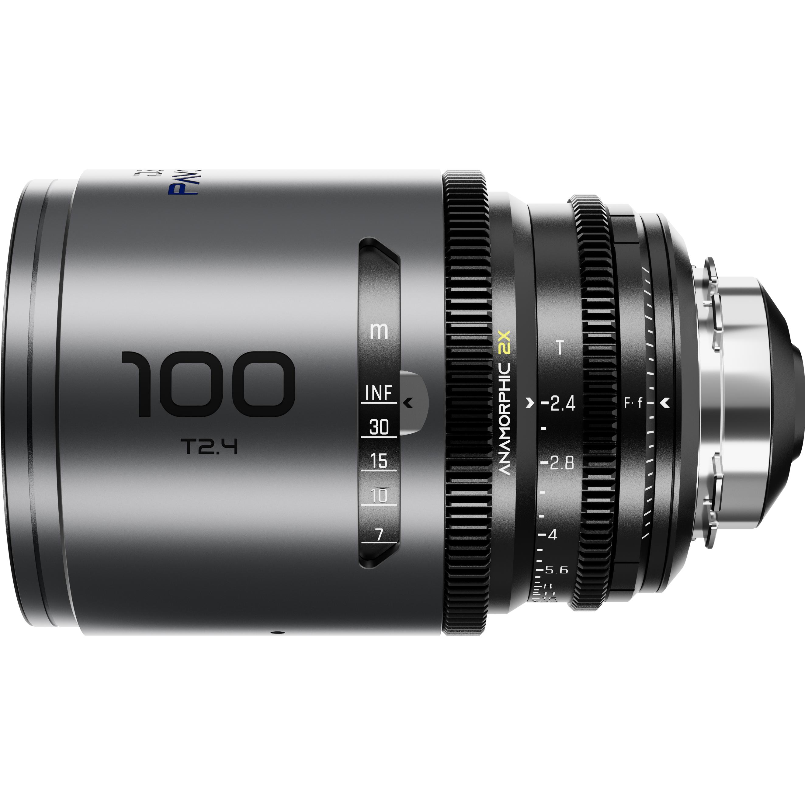 Thumbnail - Dzofilm Pavo 2x Anamorphic 100mm T2.4 for PL/EF Mount (S35) metric - Blue Coating (PL, APS-C / DX), Objektiv, Schwarz