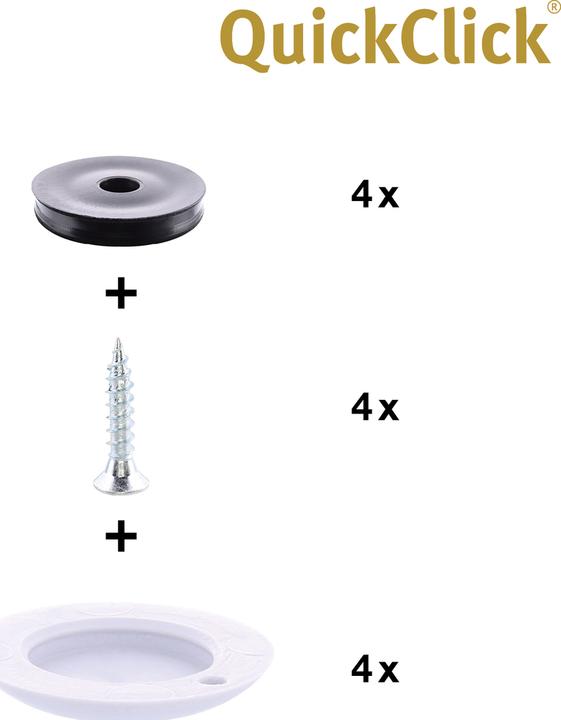 Produktbild QuickClick Hyper (Kunststoffgleiter, 4 Stk.)