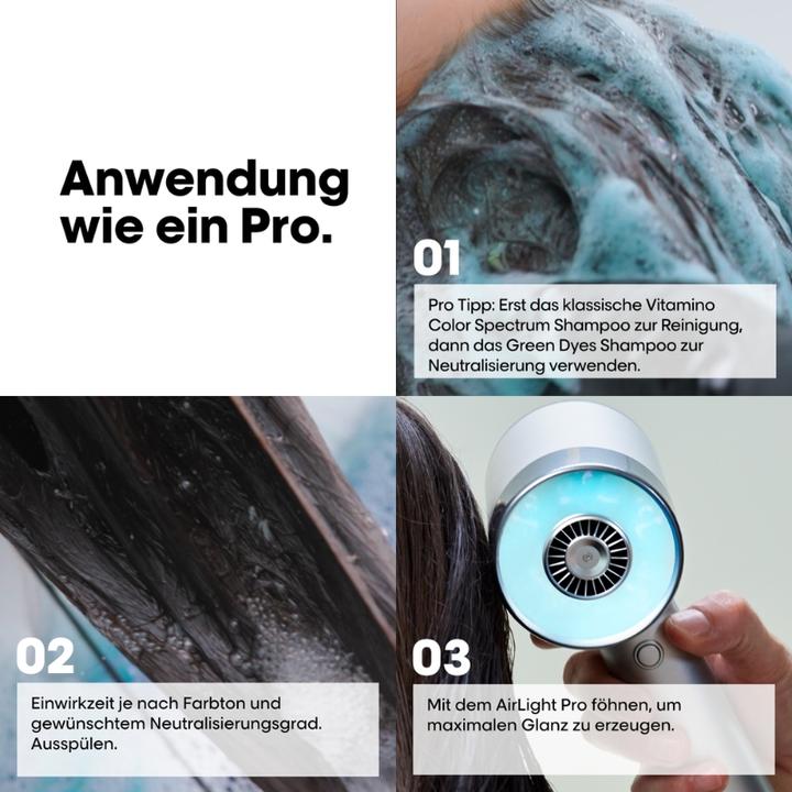 Produktbild L'Oréal Professionnel Vitamino Color Spectrum Green Dyes Neutralizing (300 ml, Flüssiges Shampoo)