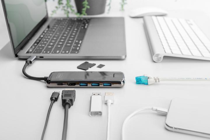 Image du produit Digitus USB-C Docking Station (USB-C, USB-A, 1 portion)