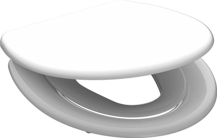 Produktbild Schütte WC Sitz Duroplast WC-Sitz FAMILY WHITE Absenkautomatik Schnellverschluss Quick Release 82940 Weiss