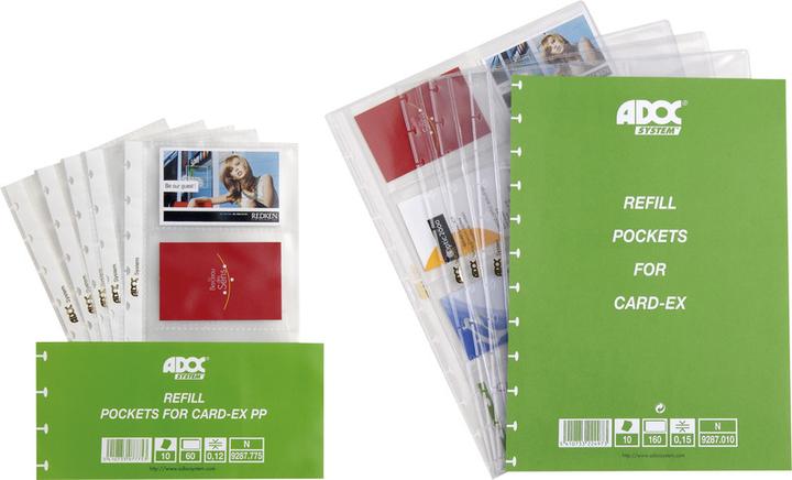 Produktbild Adoc Ersatzzeigetaschen für Visitenkartenalbum (A5)