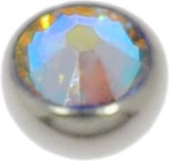Actual product image Bijouteria 1.2mm Titanium piercing part (Swarovski Crystal, Titanium)