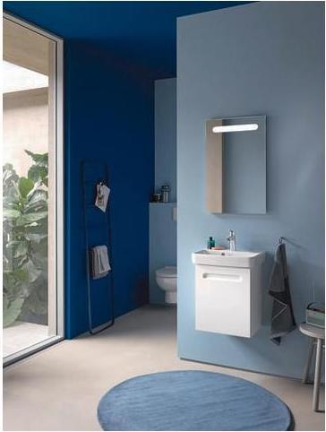 Produktbild Duravit Handwaschbecken No 1 weiss, mit Überlauf, 1 Hahnloch 450x350mm (350 mm, 450 mm)