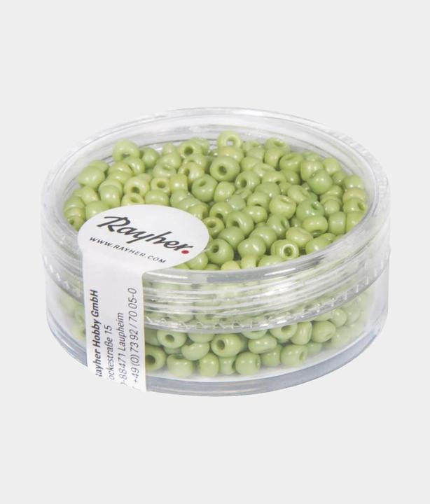 Produktbild Rayher Rocailles hellgrün opak, 2.6 mm ø
