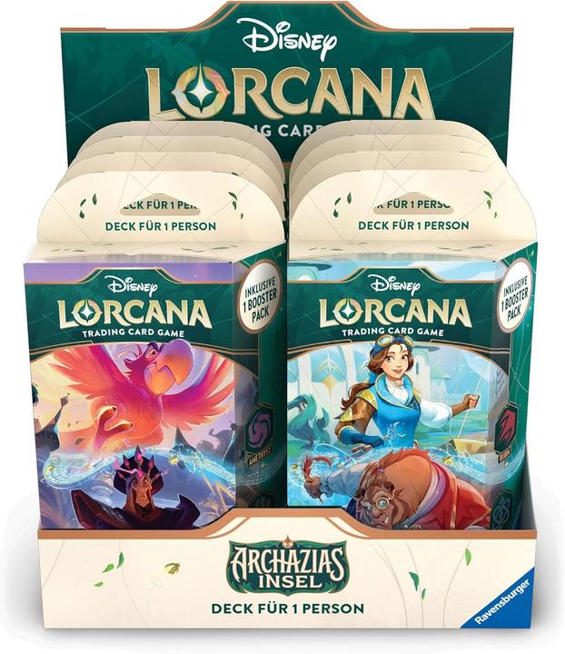 Produktbild Ravensburger Disney Lorcana TCG Archazias Insel Starter Decks Display (8) *Deutsche Edition* (Deutsch, Booster Display)
