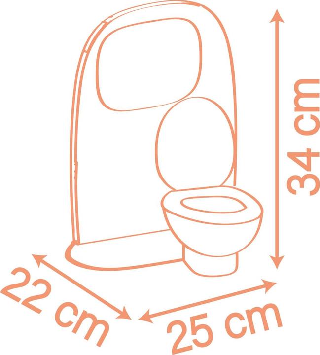 Actual product image Smoby Puppentoilette Babyschwester Rosa