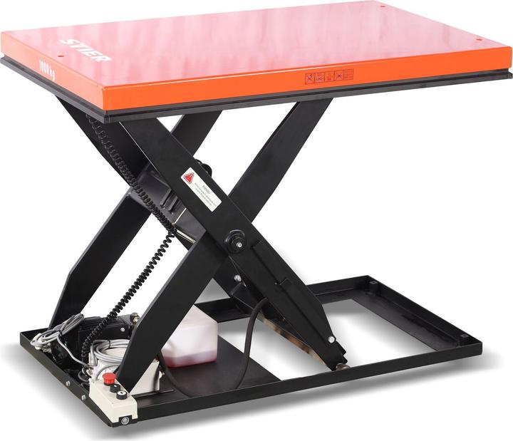 Produktbild Stier Scheren-Hubtisch Tragkraft 1000kg Plattform 1300x800mm