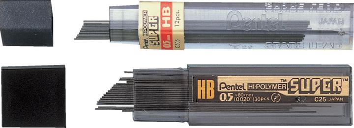 Actual product image Pentel Super (12 Piece, Graphite, 0.50 mm)