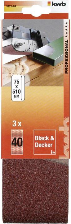 Produktbild kwb Schleifband 75X510 Korn 40 (40)