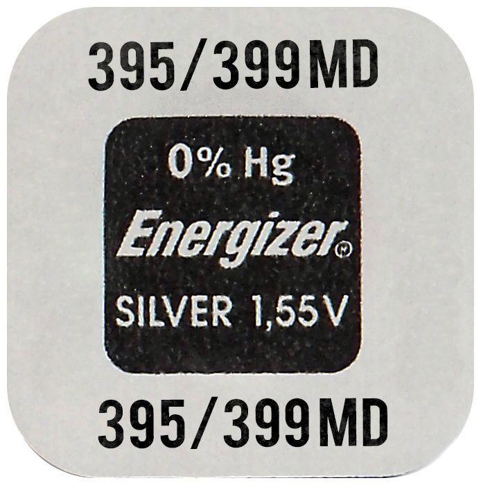 Actual product image Energizer 395/399 (SR927) - 10 Uhrenbatterien (10 pcs., SR57, 50 mAh)