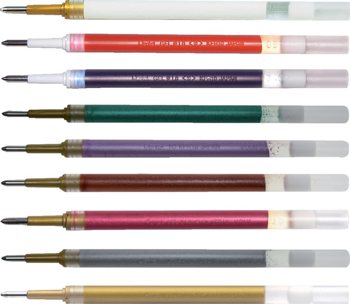 Produktbild Pentel Rollerpatrone Hybrid Gel Grip DX (Gelmine, Weiss, 0.50 mm)