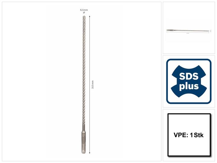 Image du produit Bosch Professional Zubehör Foret marteau 6.5 mm Accessorie (6,5 mm)