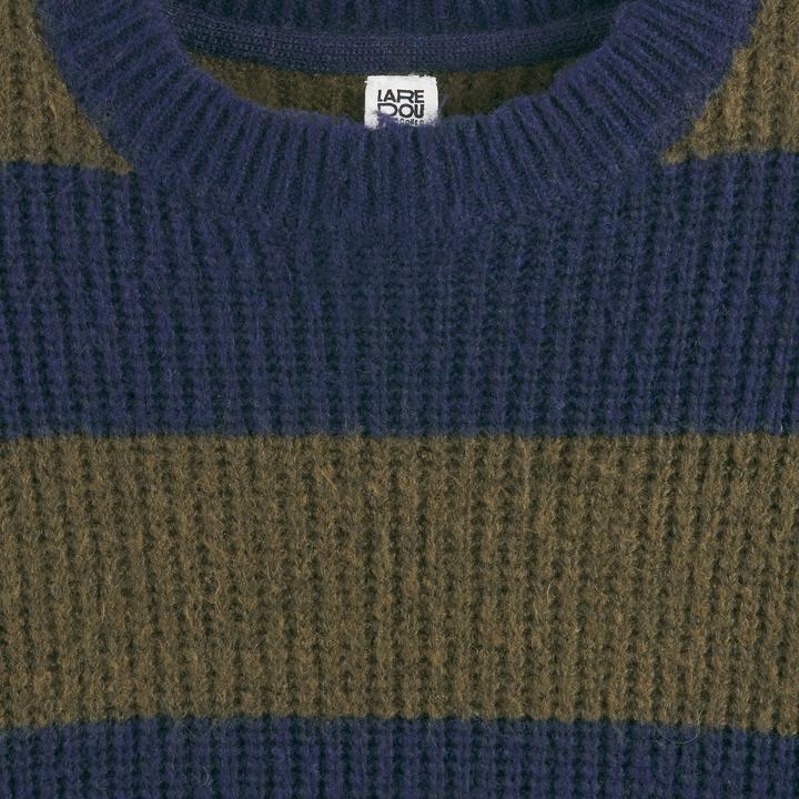 Produktbild La Redoute Collections Gestreifter Rundhals-Pullover aus rustikalem Strick (152)