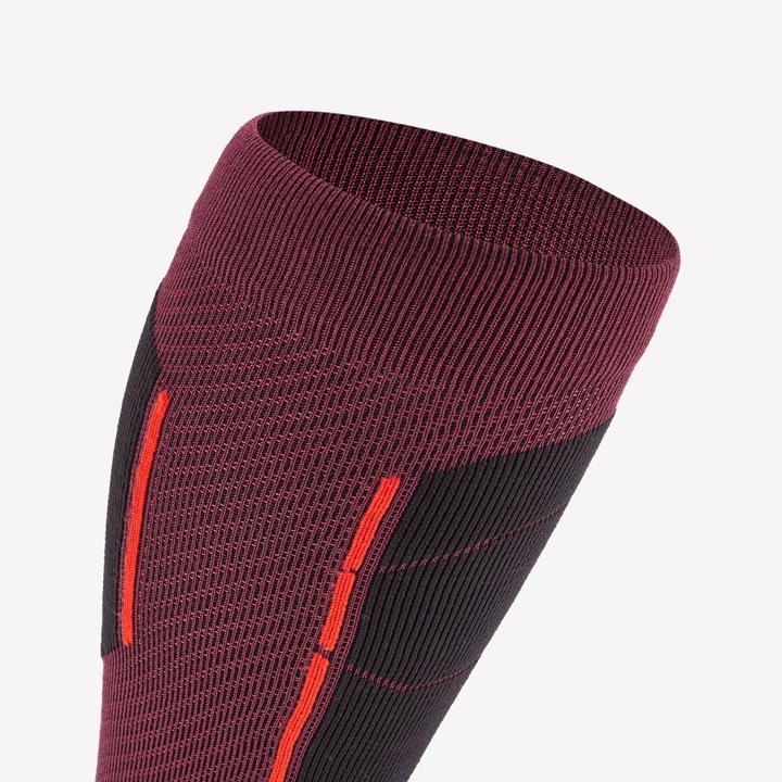 Produktbild Wedze Skisocken Erwachsene - 500 bordeauxrot Merino (38 - 40)