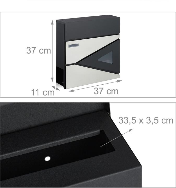 Actual product image Relaxdays Mailbox