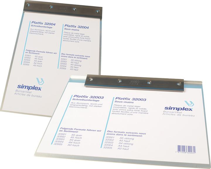 Produktbild Simplex Schreibplatte Platfix (23.5 x 18 cm)