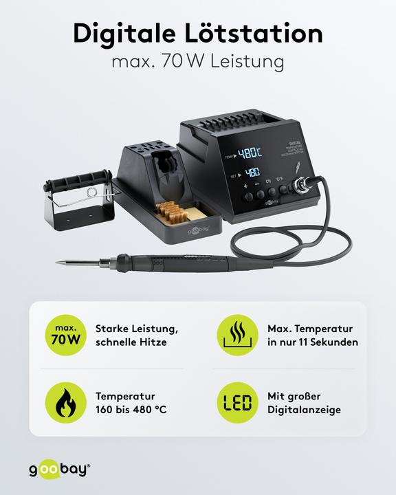 Actual product image Goobay Digitale Lötstation 70 W