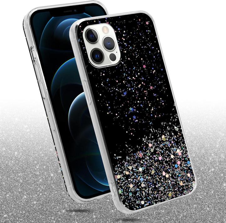 Actual product image Cadorabo TPU cover sparkling glitter (Apple iPhone 12 Pro Max)