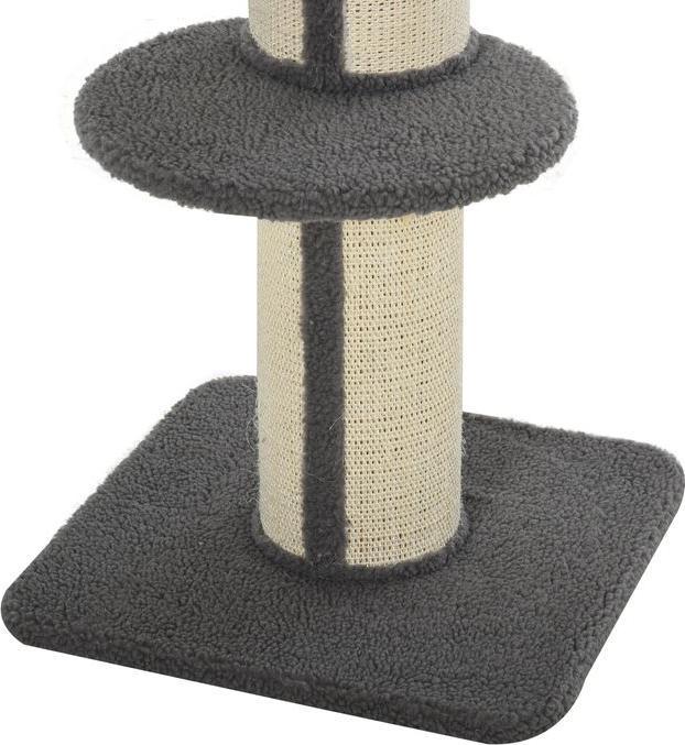 Actual product image Swisshandel24 Cat tree Cat scratching post Cat scratching tree Play tree Scratching post with platform Sisal (91 cm, Grey)