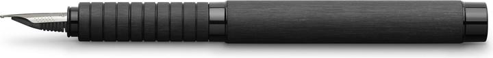 Image du produit Faber-Castell Castell 148481 - Stylo Essentio, plume F, aluminium noir (Noir, 1 x)