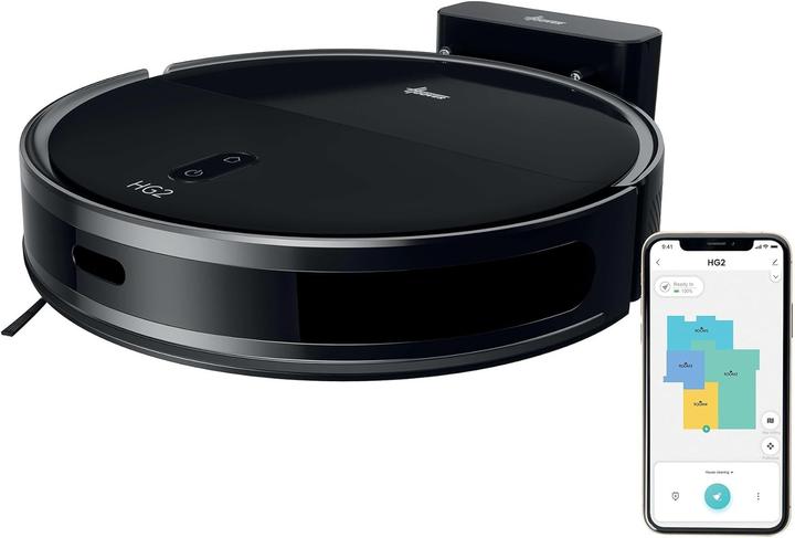 Hoover Aspirateur robot laveur ultra-mince, navigation laser, nettoyage sous meubles, autonomie 160 min (5000 Pa, Wiping cloth)