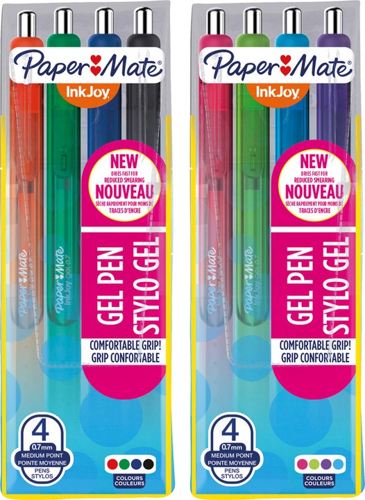 Actual product image Paper Mate Roller Gel InkJoy (Multicolor, 4 x)