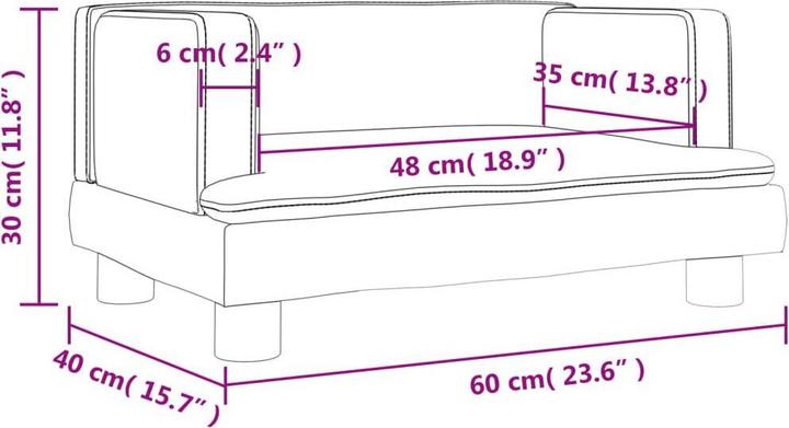 Produktbild vidaXL Shawn (Kindersofa)