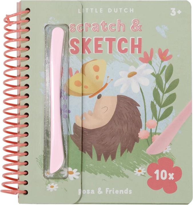 Produktbild Little Dutch Scratchbuch Rosa & Friends