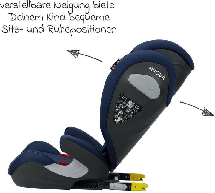 Produktbild Avova Sora-Fix ab 100 cm - 150 cm / 4-12 Jahre (Kindersitzerhöhung, ECE R129/i-Size Norm)