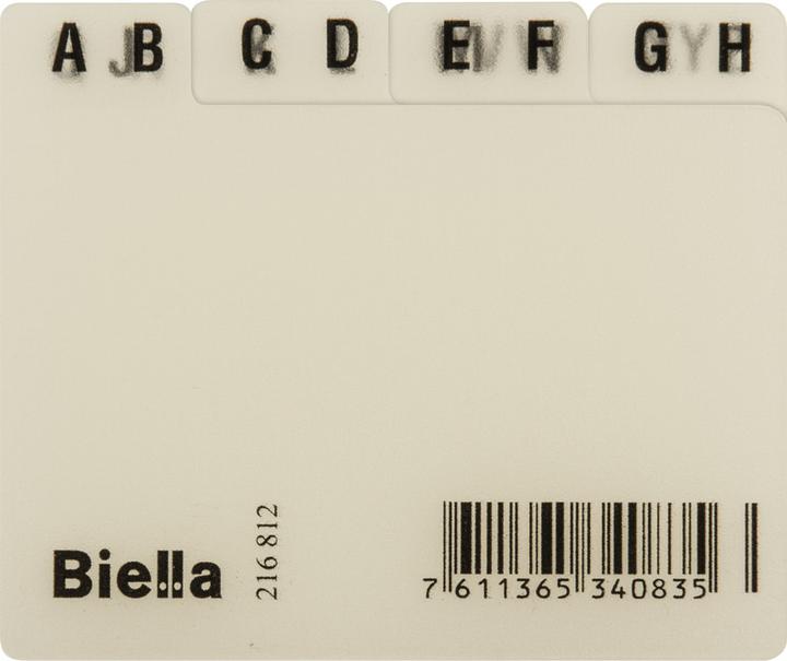 Produktbild Biella Kartei-Leitkarten Alphabet A - Z (A8)