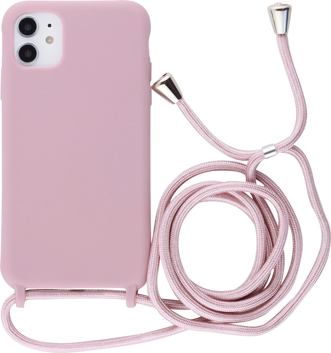 Image du produit PhoneLook Coque Silicone Mat avec lacet rose pâle (Apple iPhone 11)