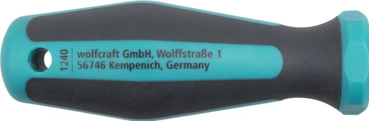 Produktbild wolfcraft 1 Handschraubendreher mit Bitaufn. 138mm (Innensechskant)
