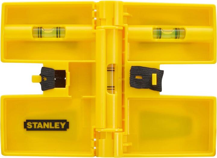 Actual product image Stanley Spirit level Post spirit level 3 spirit levels Magnets Plastic Storage option (18 cm)