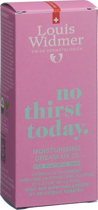 Actual product image Louis Widmer No Thirst Today (50 ml, Day cream, SPF 20)