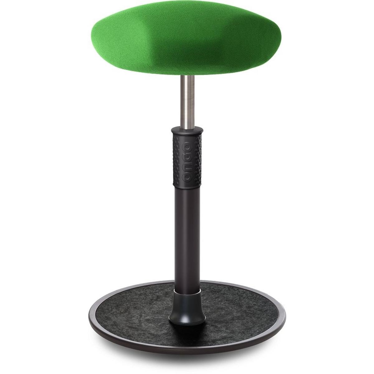 Ongo, Bürostuhl, Sitz- Stehhocker Free Tall Triangel Gestrick Grün schwarz /schwarz