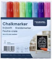 Produktbild Europel Kreidemarker 15 mm, 8er Etui, farbig sortiert (Mehrfarbig, 15 mm, 8 x)