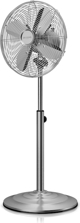 Produktbild Brandson Standventilator 34cm Ø, Oszillation 80°, Neigbar 30°, 35W, Standlüfter, silber (54 dB)