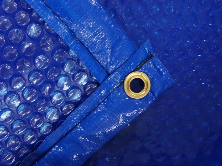 Produktbild Poolomio Solarplane mit Randverstärkung (oval | 730 x 370 cm | 400 µ)