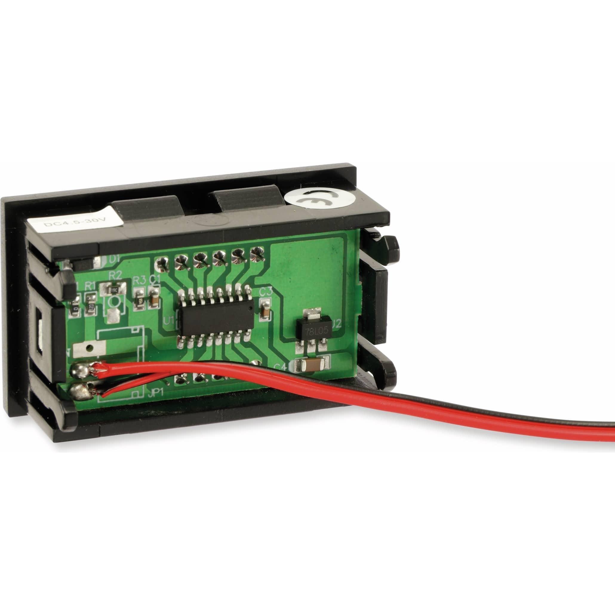 Eneroid Digital-Voltmeter, 4,5...30 V, 15 mm (Voltmeter), Messtechnik