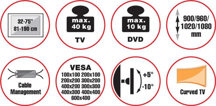 Actual product image Reflecta Elegant 75BWS2 (75", 40 kg)