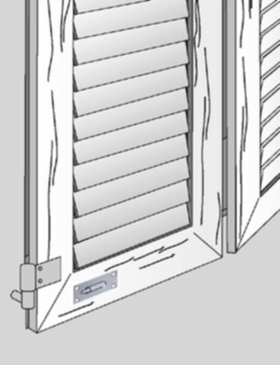 Actual product image Torbel Deadbolt strike plates (1 pcs.)