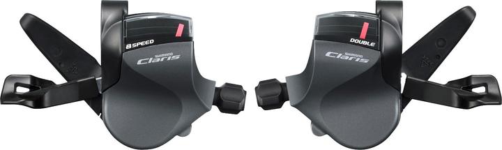 Actual product image Shimano Shift lever Claris SL-R2000 SET 2x8-speed Rapidfire for straight handlebars Box