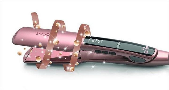 Produktbild GAMA GA.MA X-Wide Keration, Straightening iron, Warm, 150 °C, 210 °C, Pink, 185 m