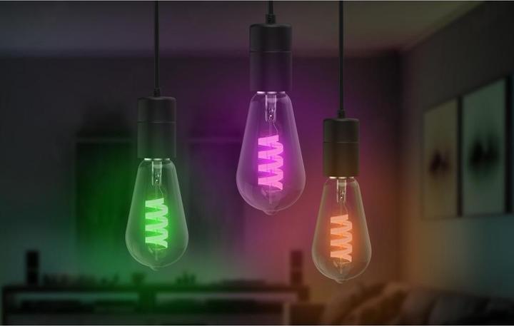 Produktbild Hama Smarte LED-Lampe, Matter, E27, Retro, Filament ST64, RGBW, dimmbar, mit App (E27, 470 lm, 1x)