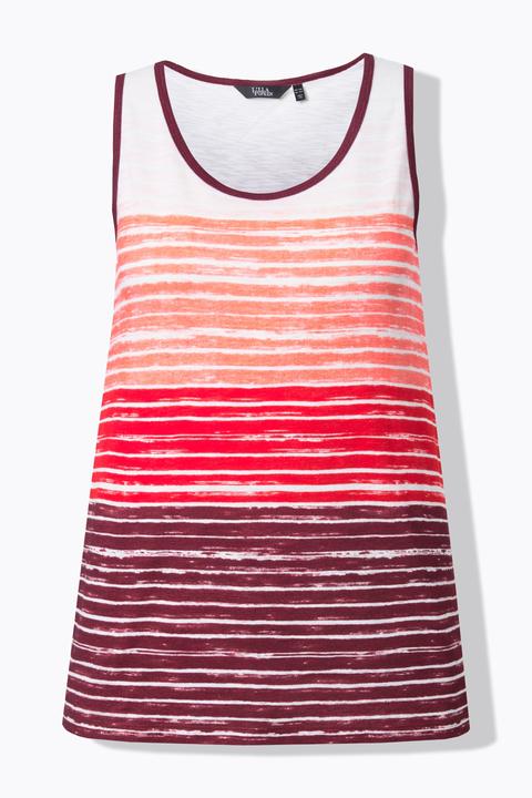 Actual product image Ulla Popken Gradient Striped Tank Top (58)