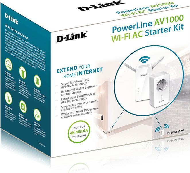 Productafbeelding D-Link POWERLINE AV1000 WI-FI (1000 Mbit/s)