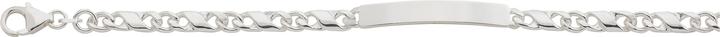 Immagine prodotto Bijou Classic ID-Bracelet 8er-Kette 19 cm (19 cm, Argento)