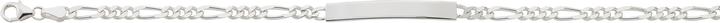 Produktbild Bijou Classic ID-Bracelet Figaro (19 cm, Silber)